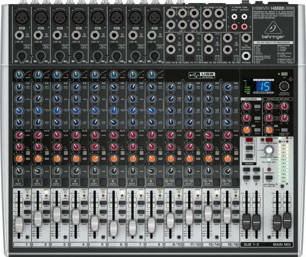 Behringer XENYX X2222USB, 22 kanaler