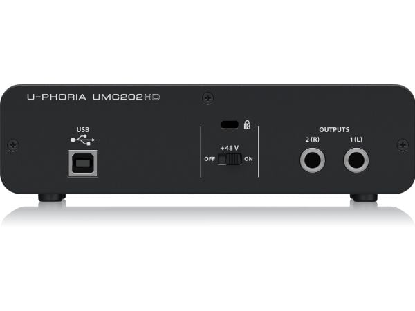 Behringer UMC202HD, Desktop, Sort, Metall, USB, -4 dBu, 24-bit/192kHz