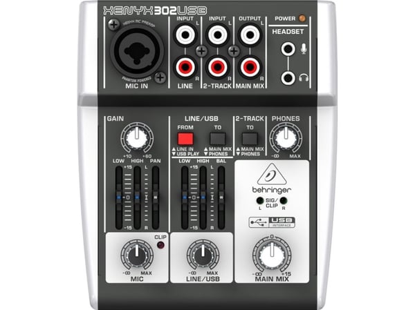 Behringer X302USB, 5 kanaler