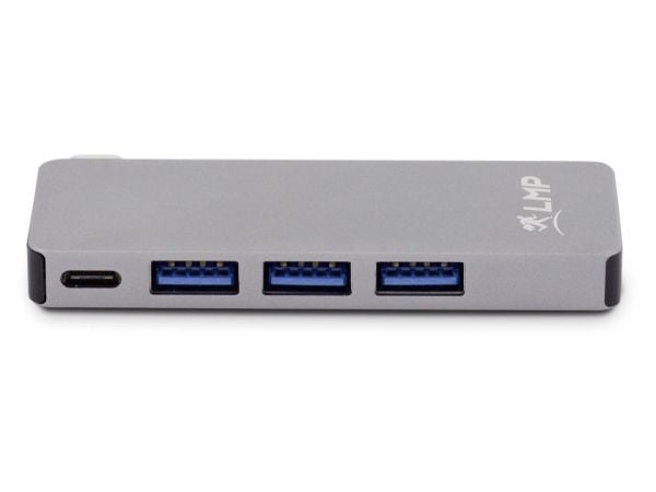 USB-hub LMP med 1x SD, 1x USB-C PD, 1x microSD + 3x USB-A 3.0 (LMP-USBC-BASEB-6P-S)