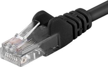 PremiumCord patchledning UTP Cat5e 1,5m cerny, 1,5m, Cat5e, U/UTP (UTP), RJ-45, RJ-45