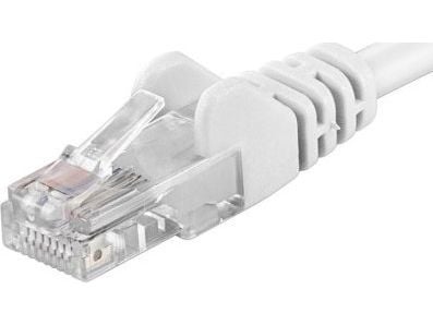PremiumCord Patch kabel UTP Cat5e 1.5m bila, 1,5 m, Cat5e, U/UTP (UTP), RJ-45, RJ-45