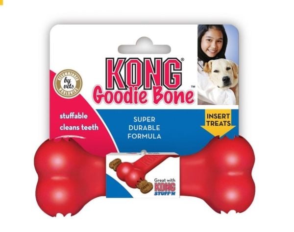 Kong Leksak Goodie Bone Röd M 18cm