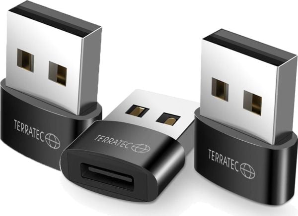 Terratec C20 set, USB A-tyyppi, USB Type-C, Mies, Musta, Windows 10, Mac OS X 10.8 Mountain Lion