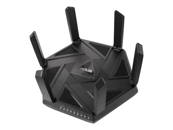 ASUS RT-AXE7800 - Trådløs ruter 4-portssvitsj - 1GbE, 2.5GbE - WAN-porter: 2 - Wi-Fi 6E - Multibånd