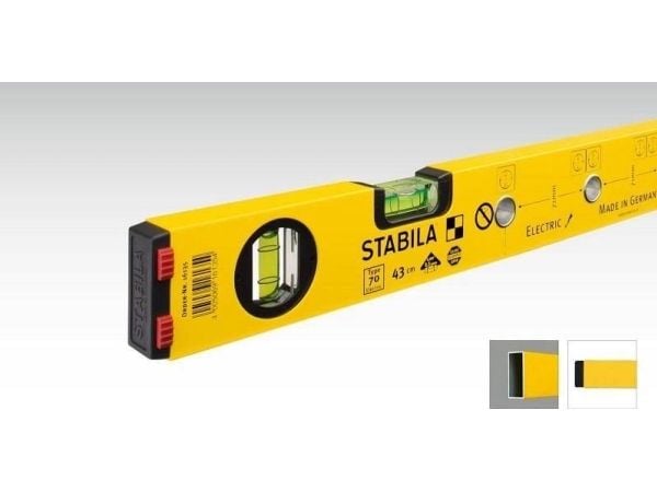 Stabila vaterpass Stabila serie 70, 120 cm, med markeringshull
