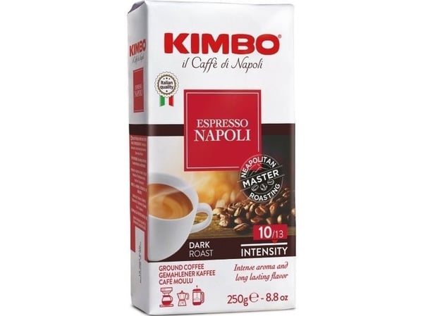 Kimbo Espresso Napoletano 250 g, 250 g, Middels brent, Kaffe, Espresso, Veske, 250 g