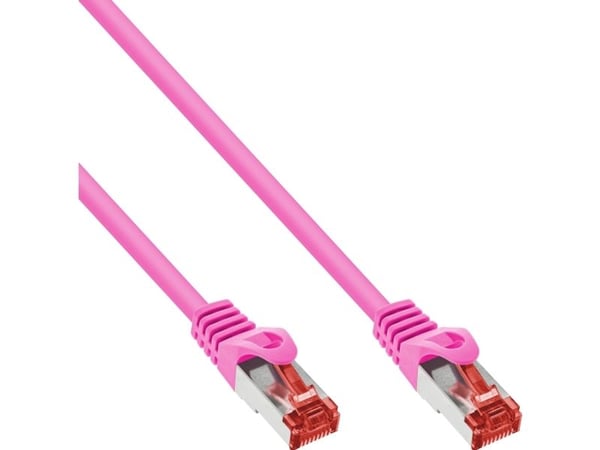 InLine 4043718125999, 7,5 m, Cat6, S/FTP (S-STP), RJ-45, RJ-45, Rosa