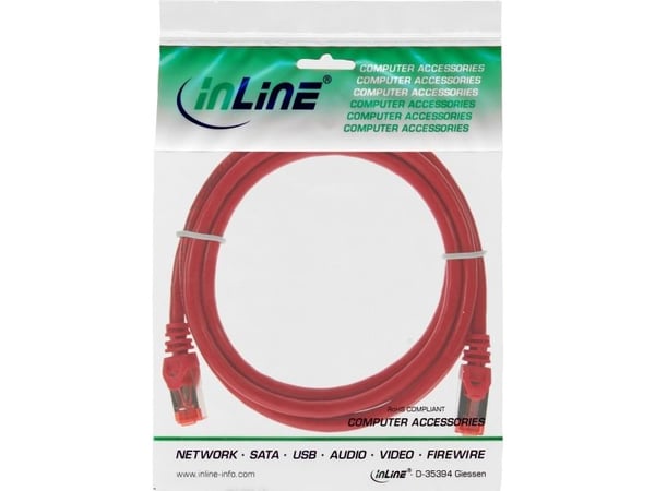 InLine 76107R, 7,5 m, Cat6, S/FTP (S-STP), RJ-45, RJ-45, Rød