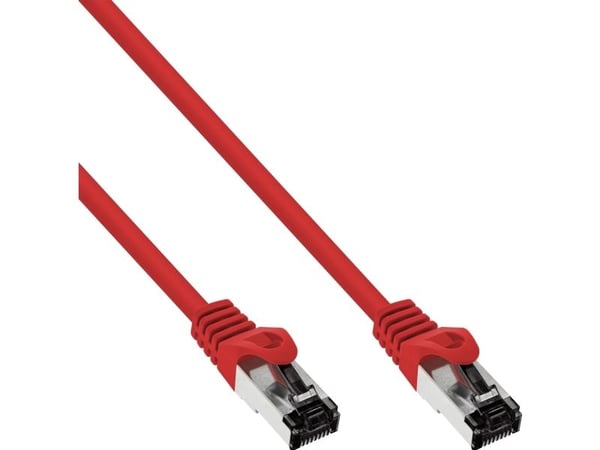 InLine 78803R, 3 m, Cat8.1, S/FTP (S-STP), RJ-45, RJ-45, Rød