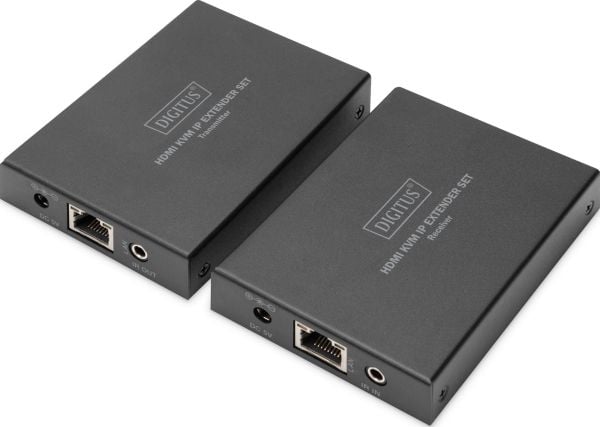 DIGITUS DS-55507 - Sender og mottaker - video/lyd/infrarød-utvider - HDMI - over CAT 5e/6/6a/7 - opp til 150 m