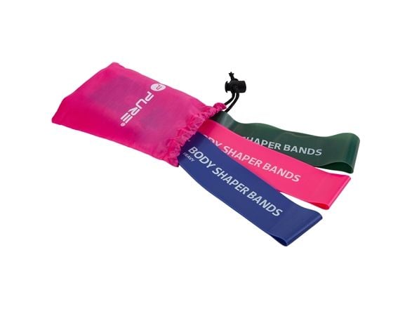 Pure2Improve body shaper-band, set med 3 | Grön, Rosin och Violet