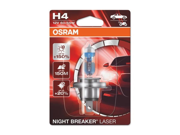Osram Night Breaker Laser - H4 Bilpære