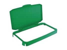 Hængslet låg til affaldsspand Durable Durabin 60L grøn