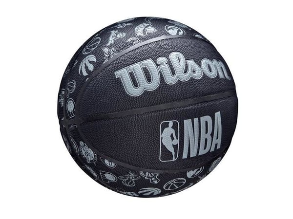 Wilson WTB1300XBNBA, 24,5 cm, Sort, Grå, Kunstig lær, Inne & Ute, Mønster, 1 stykker