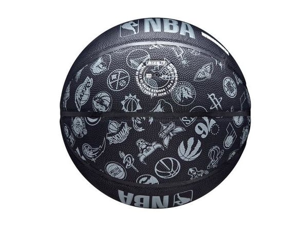 Wilson WTB1300XBNBA, 24,5 cm, Sort, Grå, Kunstig lær, Inne & Ute, Mønster, 1 stykker