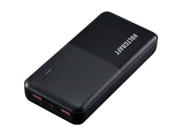 VOLTCRAFT PB-19C-M powerbank 20000 mAh Power Delivery, Quick Charge LiPo sort