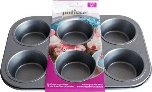 Patisse Muffinsform 6 stk 27 cm Sølv Universal topp