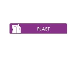 Piktogram plast, 3 x 16 cm, lilla