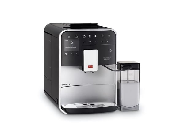 Melitta CAFFEO Barista T Smart F83/0-101 - Automatisk kaffemaskin med melkeskummer - 15 bar - sølv/svart