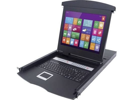 [OUTLET] - Intellinet 507059, 43,2 cm (17"), 33,8 cm, 27 cm, 0,264 x 0,264 mm, LCD, USB, PS/2