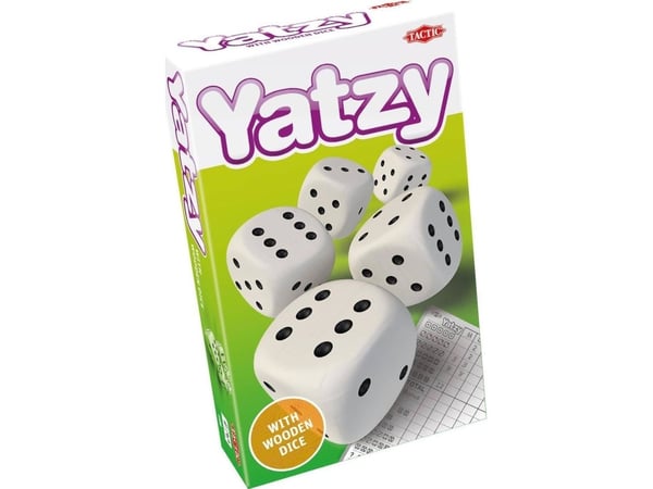 Tactic Yatzy med træterninger