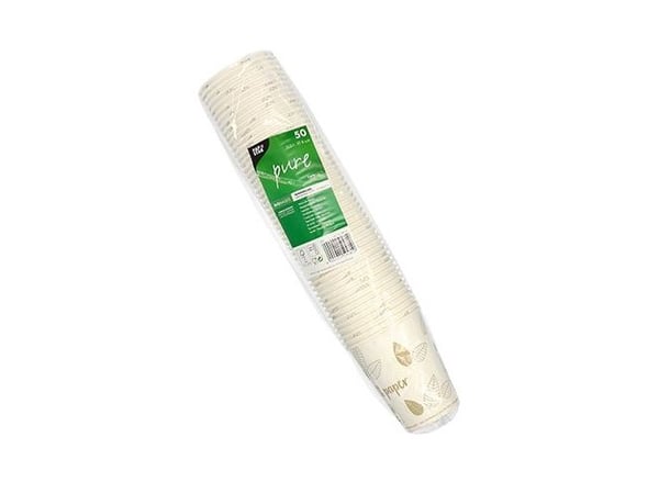 Engangskrus Papstar Pure, 20 cl, pakkaus 50 stk.