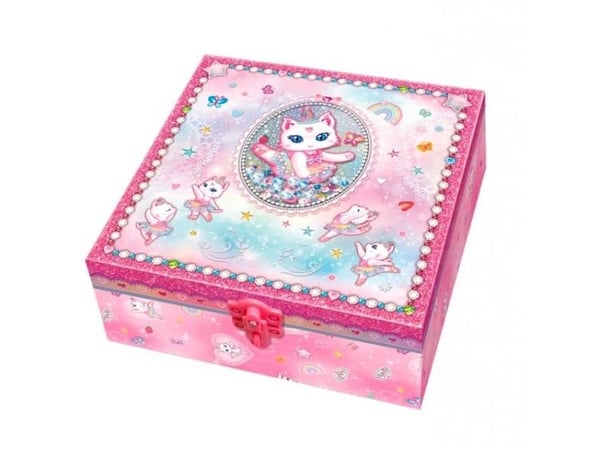 Pecoware-sett i eske med hyller - ballerina-katt