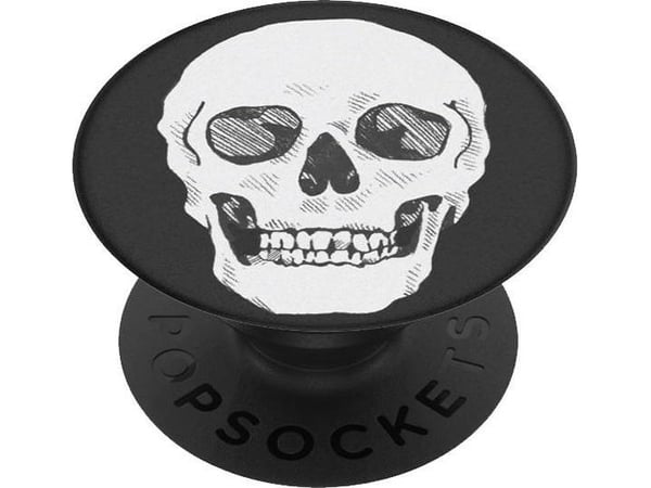PopSockets Shaky Bones White, Grippi, Musta, Valkoinen, Universaali