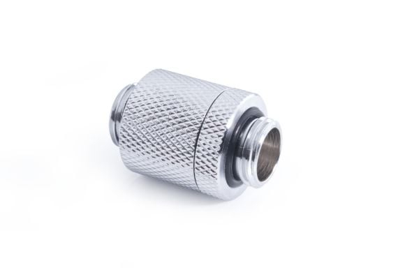 Alphacool ES D-Plug, Radiatormontering, Messing, Kromfarget, 1/4", Hankjønn, 1,5 stang