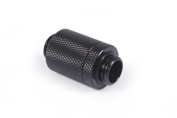 Alphacool ES D-Plug, Radiatormontering, Messing, Sort, 1/4", Hankjønn, 1,5 stang