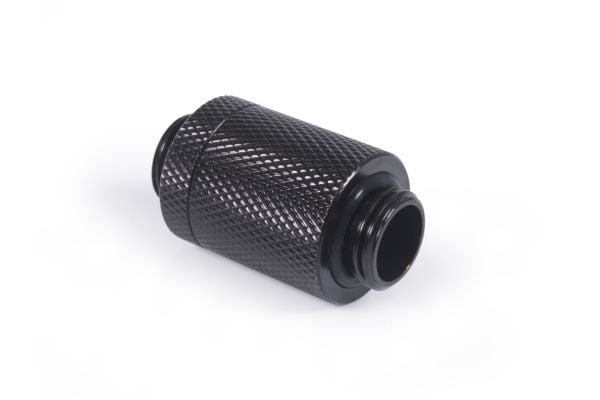 Alphacool ES D-Plug, Radiatormontering, Messing, Sort, 1/4", Hankjønn, 1,5 stang