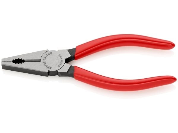 Knipex 03 01 140, Kombinasjonstang, 1 cm, Stål, Plast, Rød, 140 mm