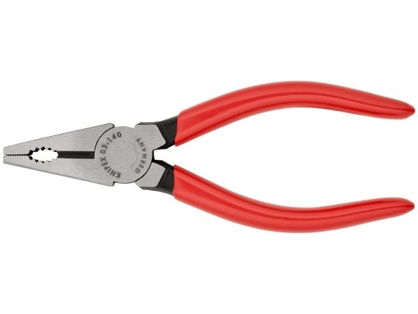 Knipex 03 01 140, Kombinasjonstang, 1 cm, Stål, Plast, Rød, 140 mm
