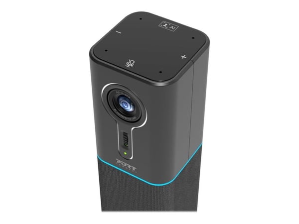PORT Connect - All-In-One Design - konferansekamera - tårn - farge - 3.68 MP - 2560 x 1440 - 2K - lyd - USB - DC 5 V