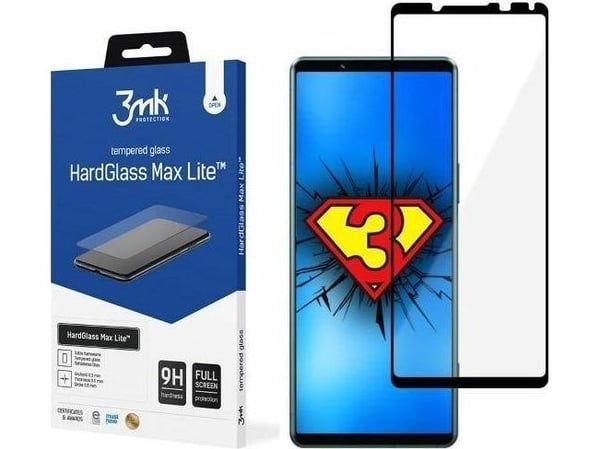 9H 3mk HardGlass Max Lite™ skjermbeskyttelse til Sony Xperia 5 IV