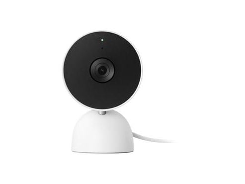 Google Nest Cam - Nettverksovervåkingskamera - innendørs - farge (Dag og natt) - 2 MP - 1920 x 1080 - 1080p - lyd - trådløs - Wi-Fi - H.264