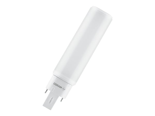 OSRAM DULUX - LED-lyspære - form: tubulær - mattslipt finish - G24q-1 - 6 W (ekvivalent 13 W) - klasse E - kjølilg hvitt lys - 4000 K