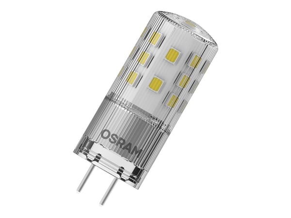 OSRAM - LED-lyspære - form: korn - klar finish - GY6.35 - 4.5 W (ekvivalent 40 W) - klasse F - varmt hvitt lys - 2700 K