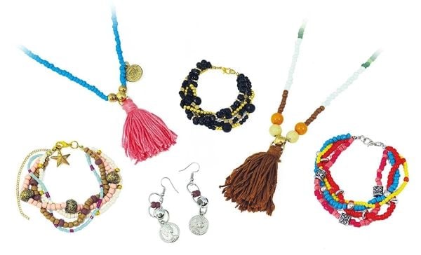 Buki Bohemian Jewellery, Smykkesett for barn, 8 år, Flerfarget