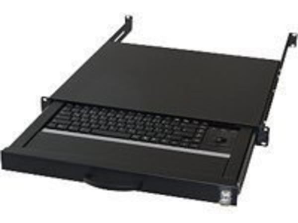aixcase AIX-19K1UKDETB-B, Full-size (100%), Wired, USB + PS/2, QWERTZ, Black - German layout