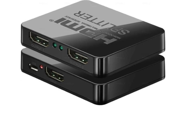 PremiumCord PREMIUMCORD HDMI-jakaja 1-2 porttia, USB-käyttöinen, 4K, FULL HD, 3D