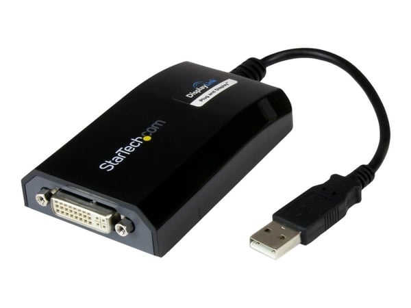 StarTech USB to DVI Adapter - 1920x1200 - External Video & Graphics Card - Dual Monitor Display Adapter Cable - Supports Mac & Windows (USB2DVIPRO2...