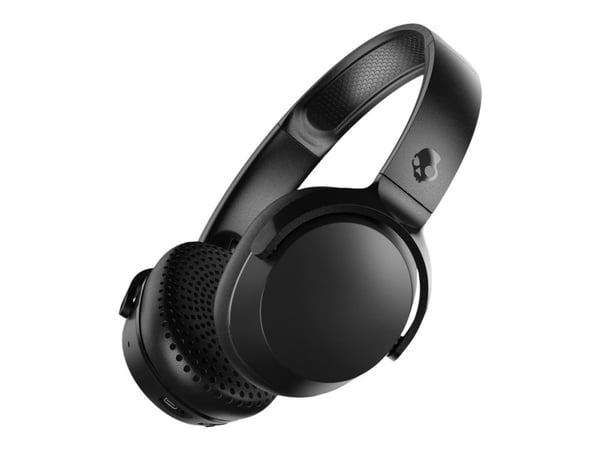 Skullcandy Riff Wireless 2 - Hodetelefoner med mikrofon - on-ear - Bluetooth - trådløs - ekte svart