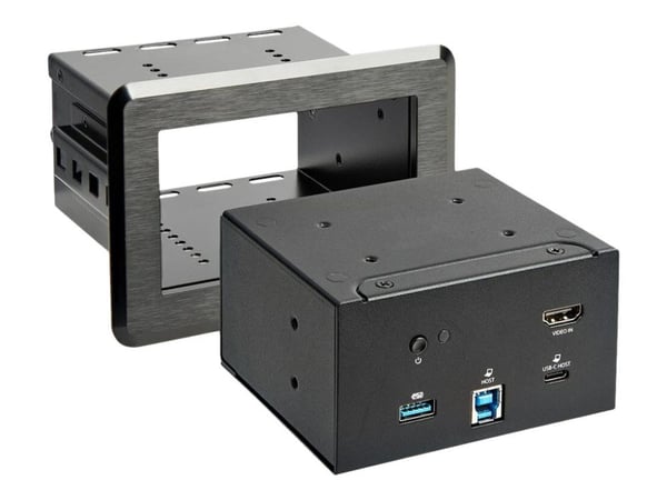 Startech Conference Room Docking Station, Universal Laptop Dock, 4K HDMI, 60W Power Delivery, USB Hub, GbE, Audio, In-Table Connectivity Box For Hu...