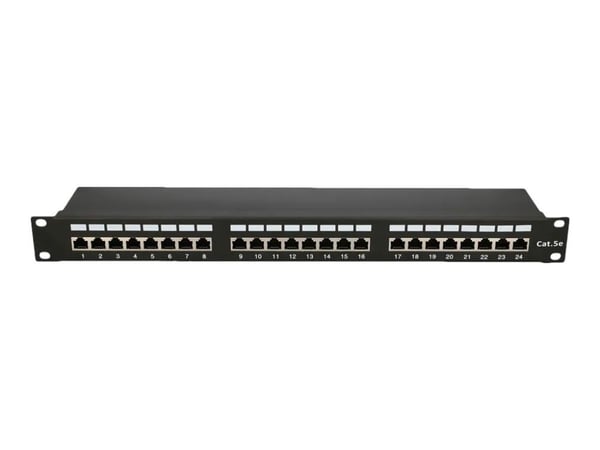 Extralink V2 - Koblingspanel - rackmonterbar - CAT 5e - STP - RJ-45 X 24 - 1U - 19"