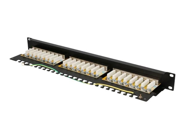 Extralink V2 - Koblingspanel - rackmonterbar - CAT 5e - STP - RJ-45 X 24 - 1U - 19"