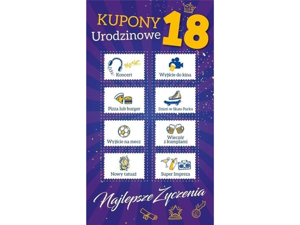 Birthday Eighteen presentkort 48 st