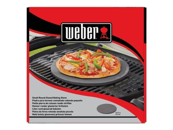 Weber 18413, Pizza, Harmaa, Kordieriitti, Pyöreä, Grilli, 26 cm