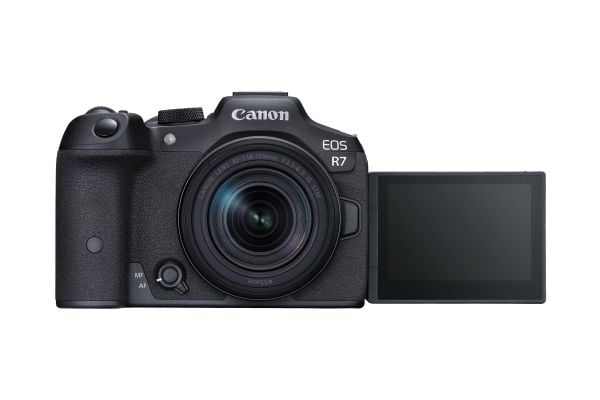 Canon EOS R7 - Digitalkamera - speilløst - 32.5 MP - 4K / 60 fps - 8.3optisk x-zoom RF-S 18-150 mm F3.5-6.3 IS STM linse - Wi-Fi, Bluetooth